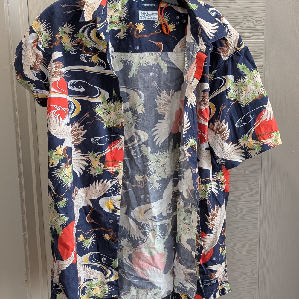 Men's Patterned Short Sleeve Jacket